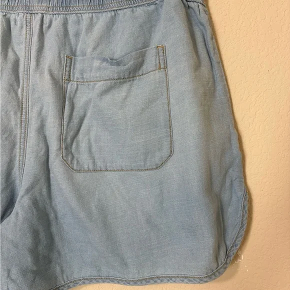 Urban Outfitters BDG Adriane Light Blue Relaxed Drawstring Shorts Size Large NWT - Picture 9 of 16